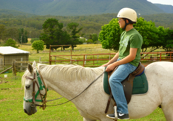 Even kids who have never ridden before love the opportunity to get on a horse